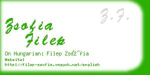 zsofia filep business card